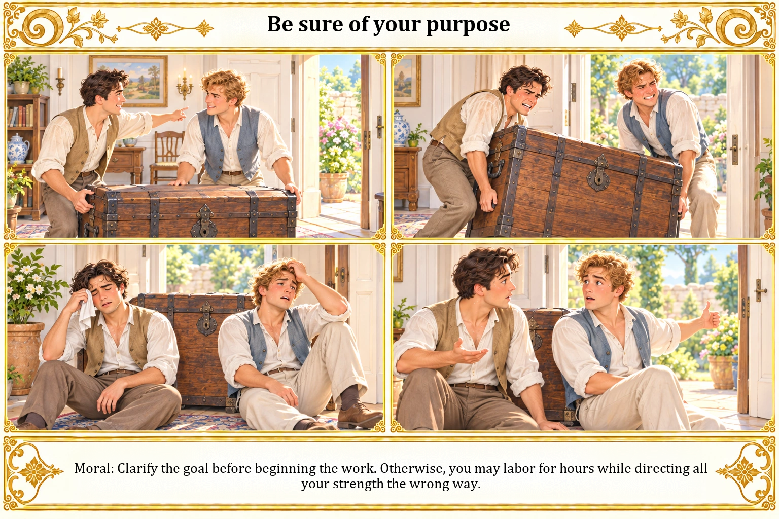 Illustration of Be Sure of Your Purpose