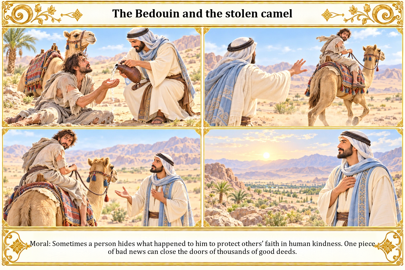 Illustration of The Bedouin and the Stolen Camel