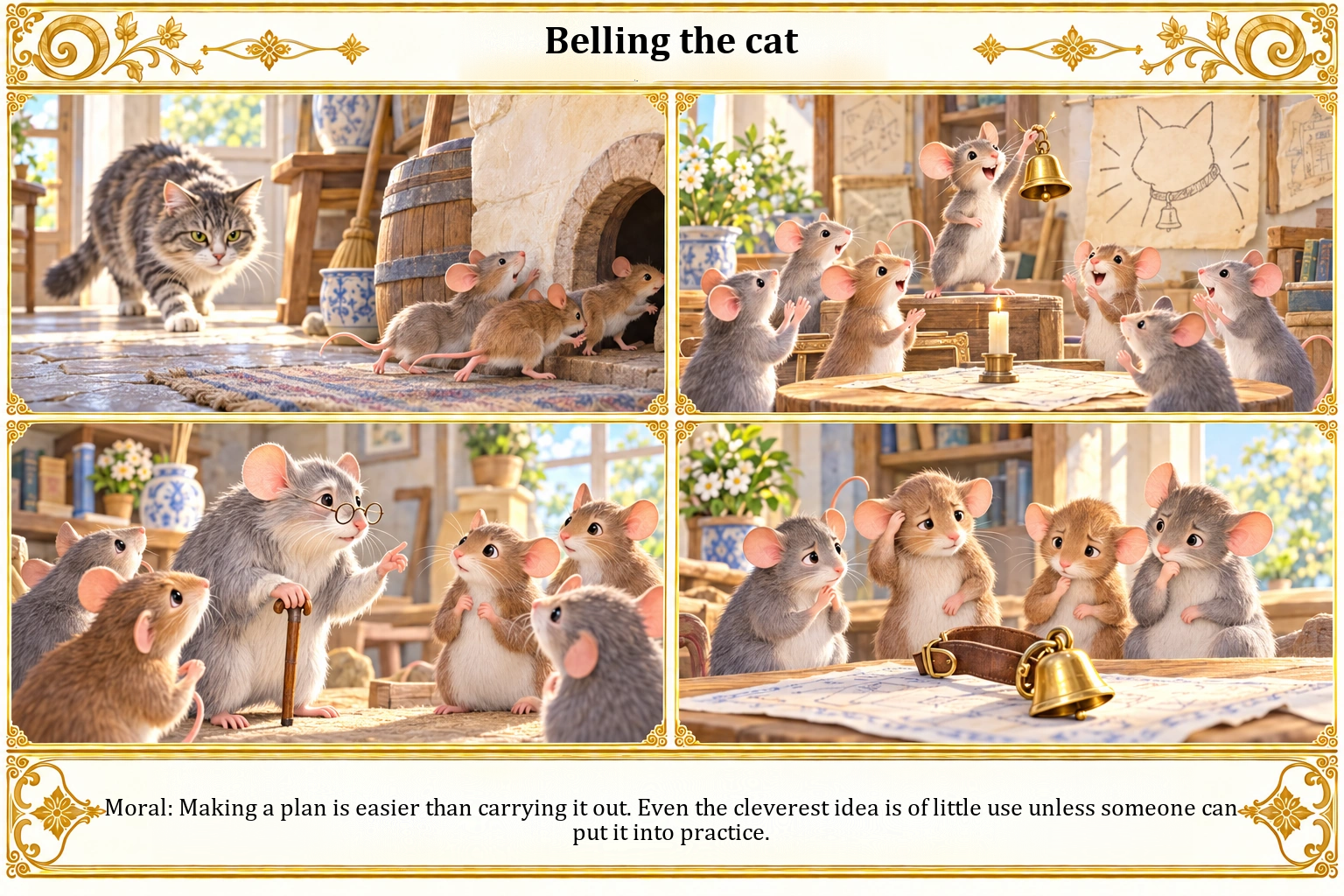Illustration of Belling the Cat