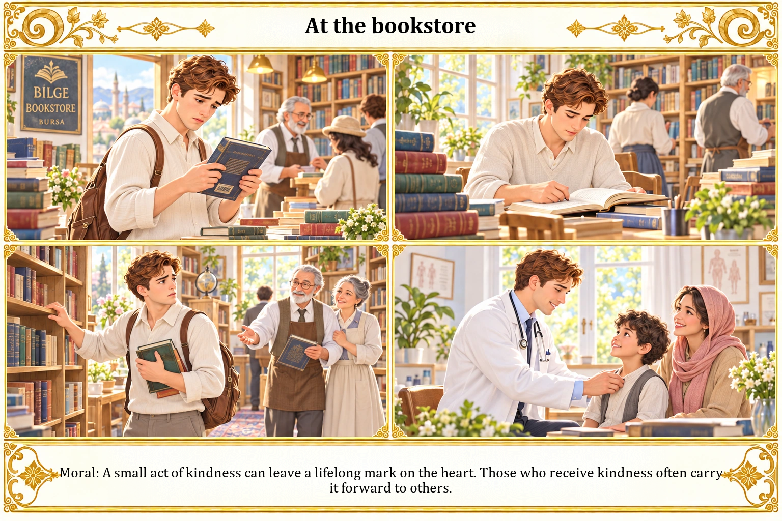 Illustration of At the Bookstore