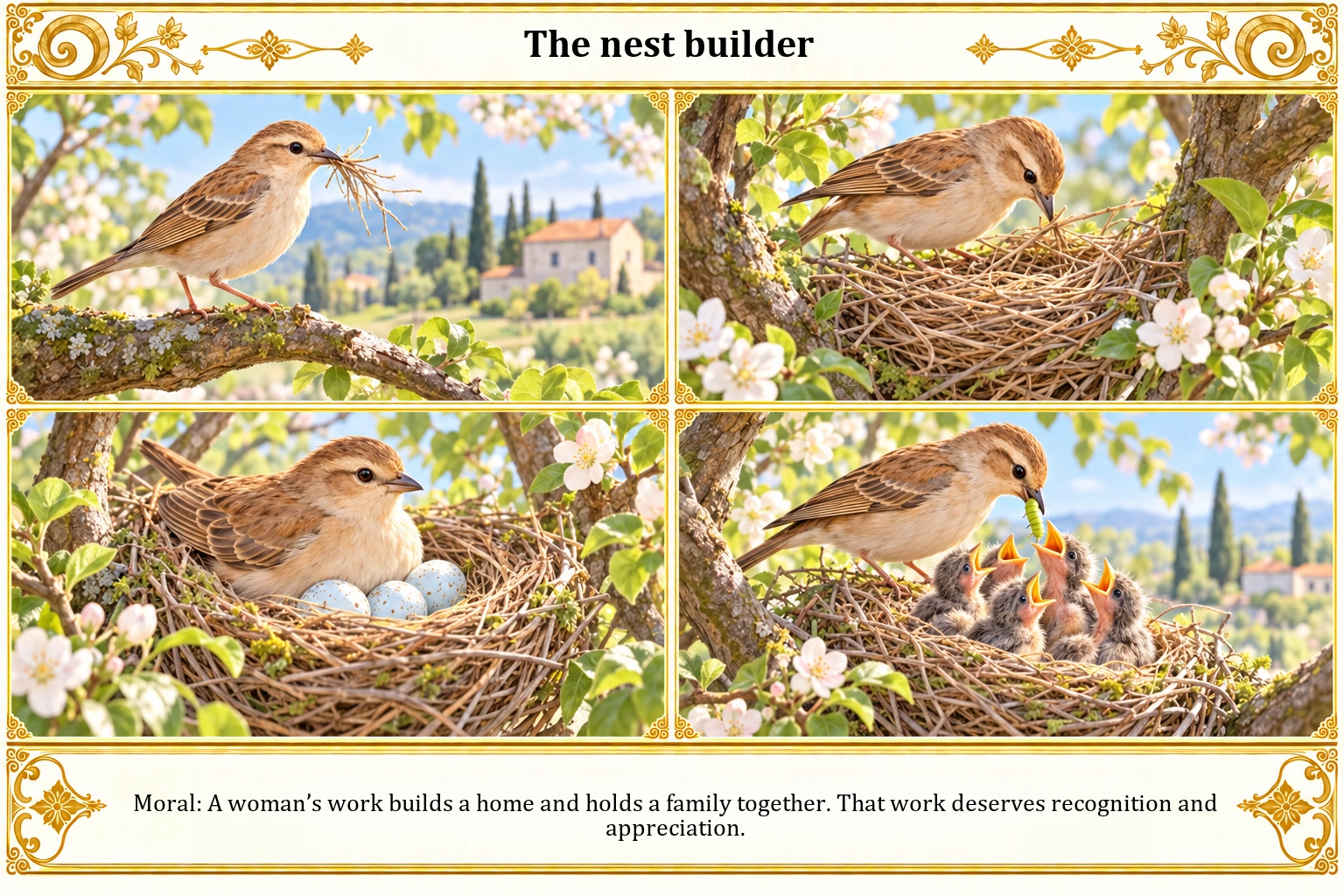 Illustration of The Nest Builder