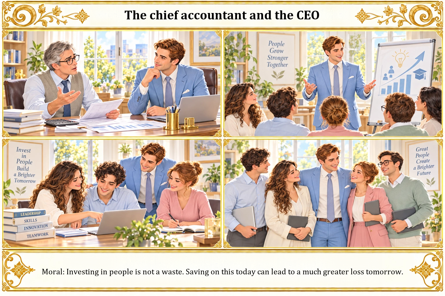 Illustration of The Chief Accountant and the CEO