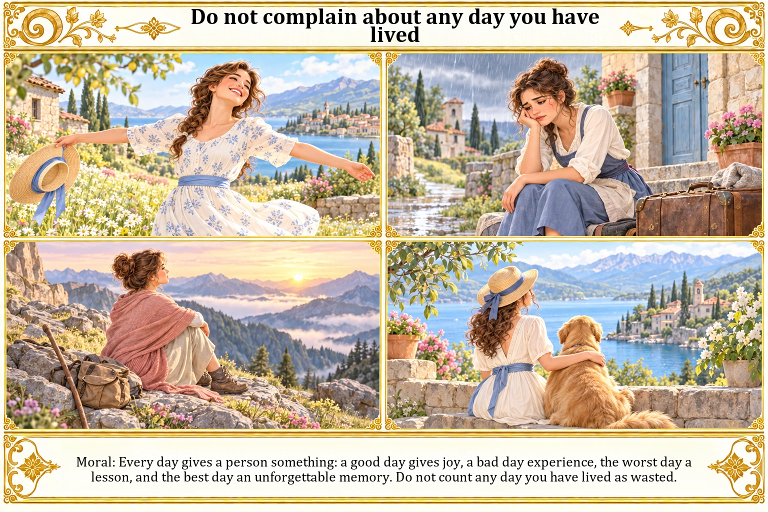Illustration of Do Not Complain About Any Day You Have Lived