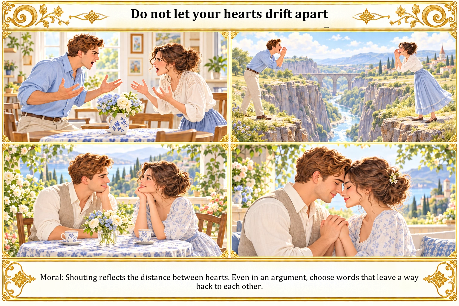 Illustration of Do Not Let Your Hearts Drift Apart