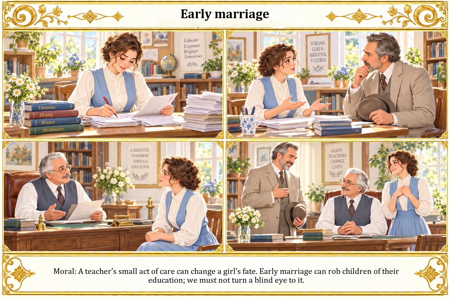 Illustration of Early Marriage