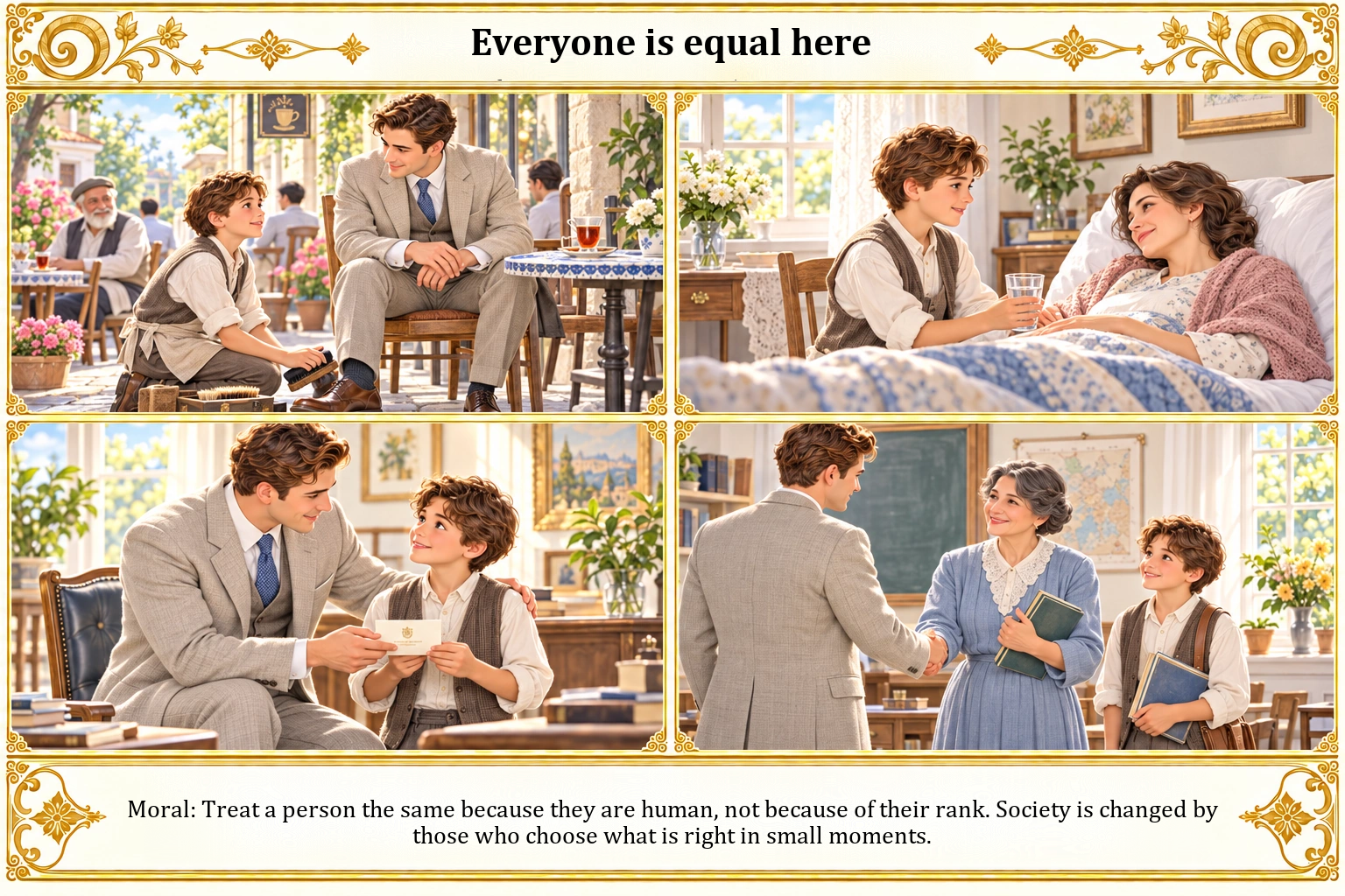 Illustration of Everyone Is Equal Here