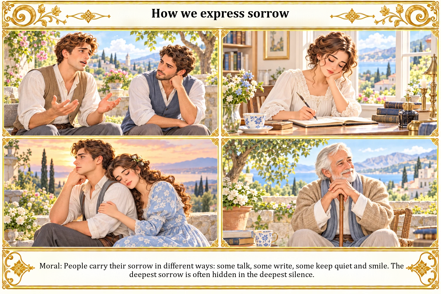 Illustration of How We Express Sorrow