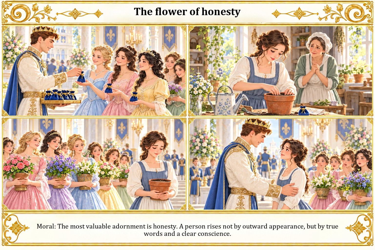 Illustration of The Flower of Honesty