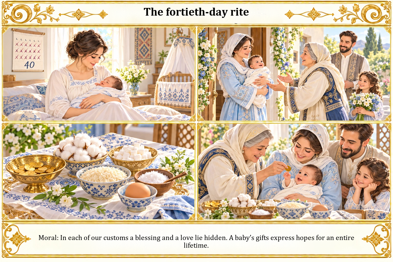Illustration of The Fortieth-Day Rite