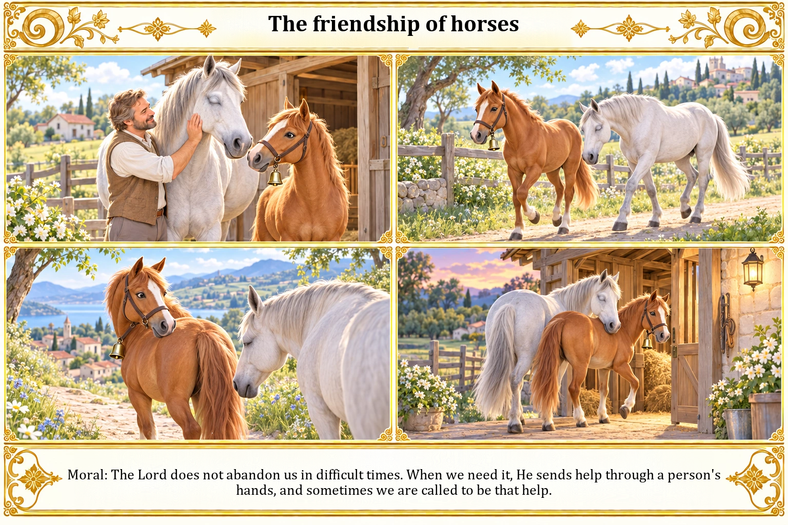 Illustration of The Friendship of Horses