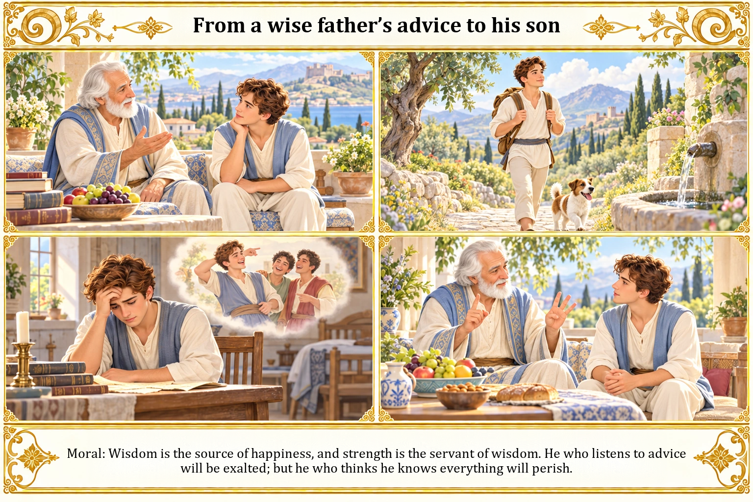 Illustration of From a Wise Father’s Advice to His Son