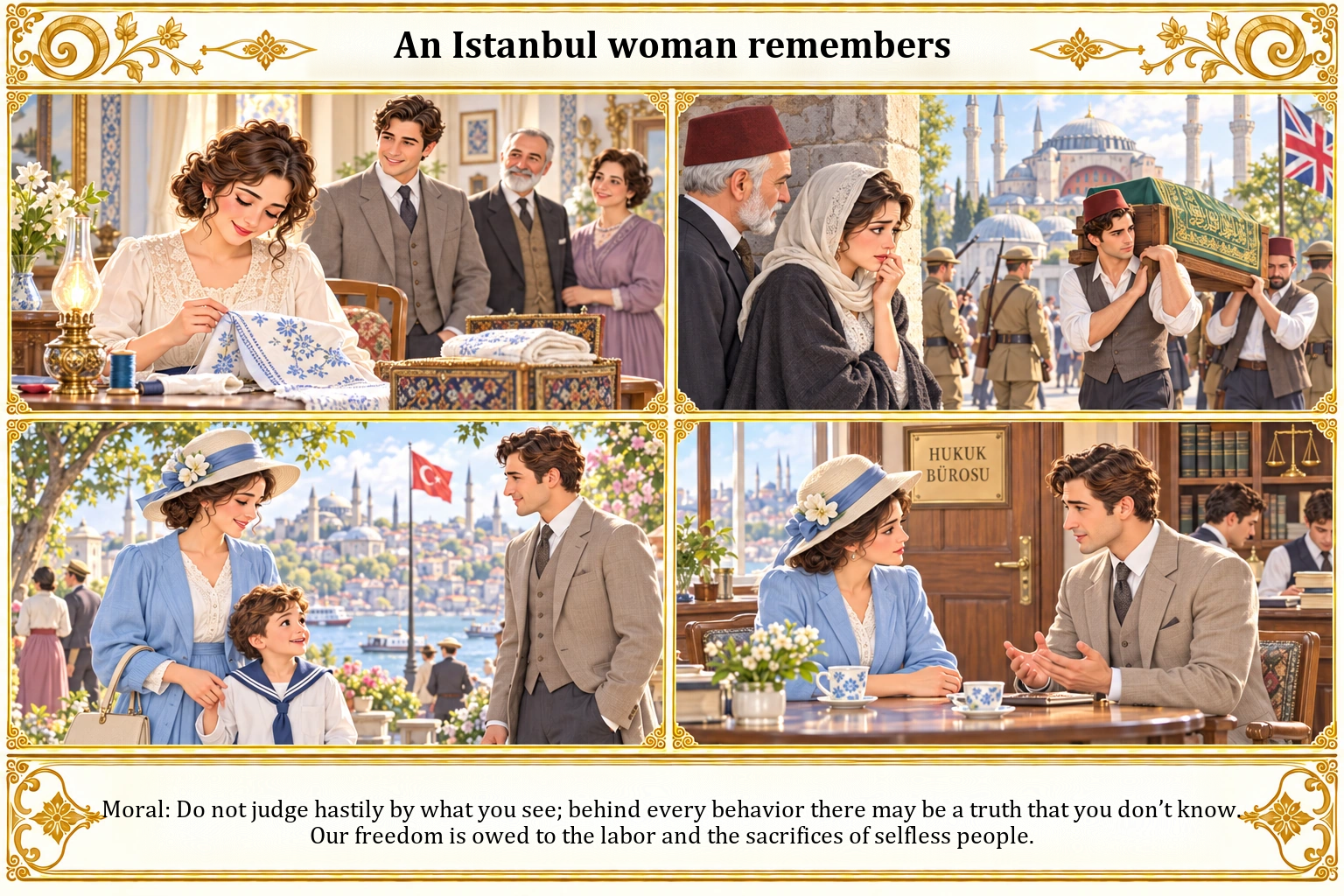 Illustration of An Istanbul Woman Remembers