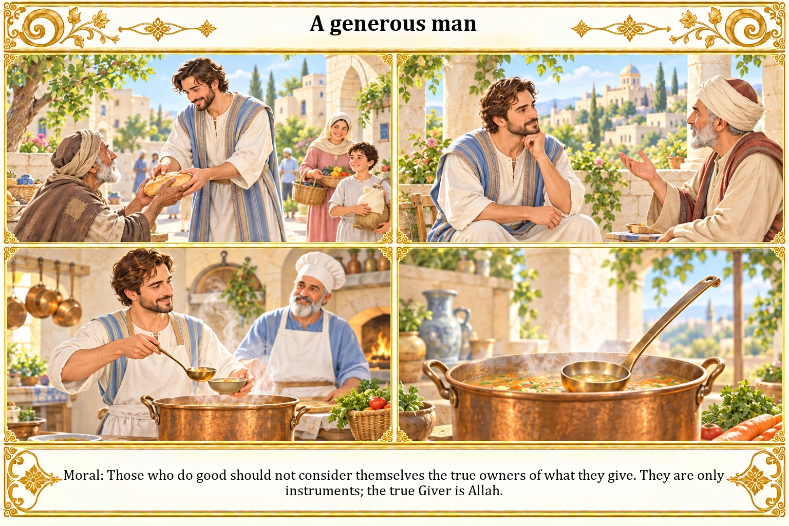 Illustration of A Generous Man