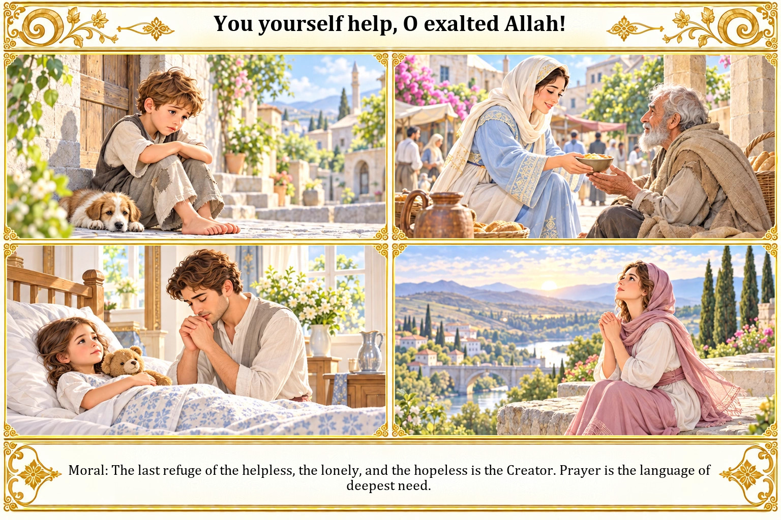 Illustration of You Yourself Help, O Exalted Allah!