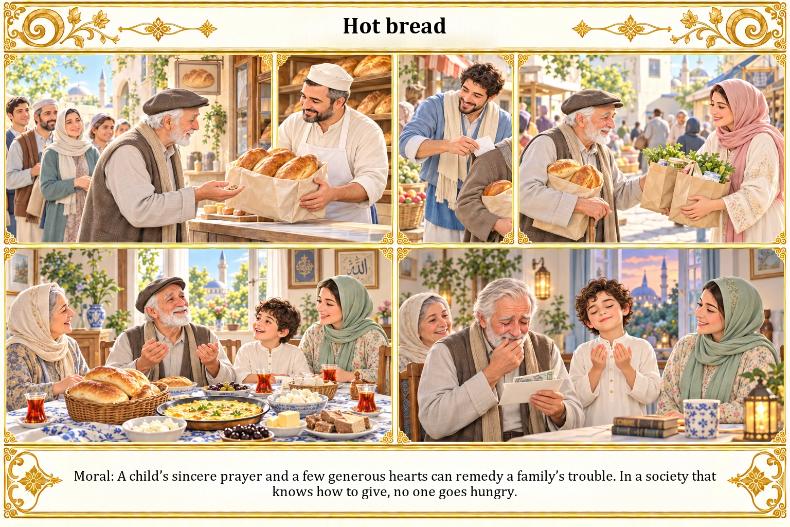 Illustration of Hot Bread