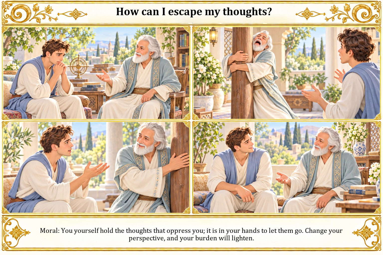 Illustration of How Can I Escape My Thoughts?