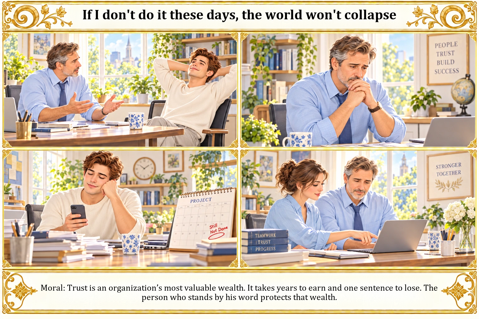 Illustration of If I Don't Do It These Days, the World Won't Collapse
