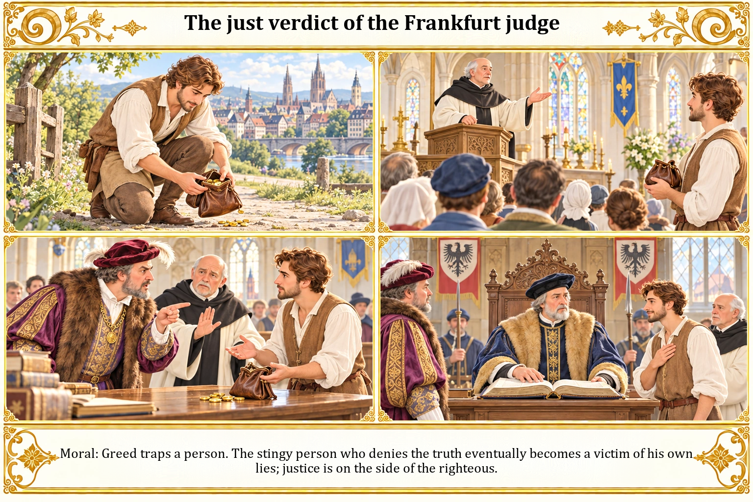 Illustration of The Just Verdict of the Frankfurt Judge