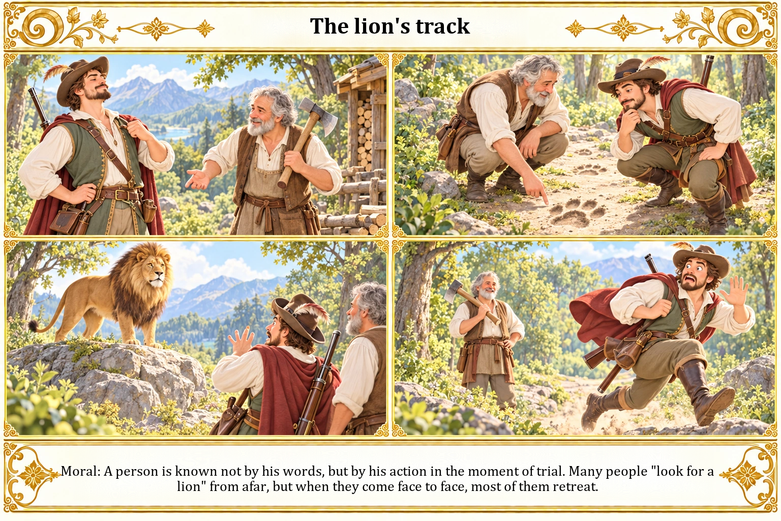 Illustration of The Lion's Track