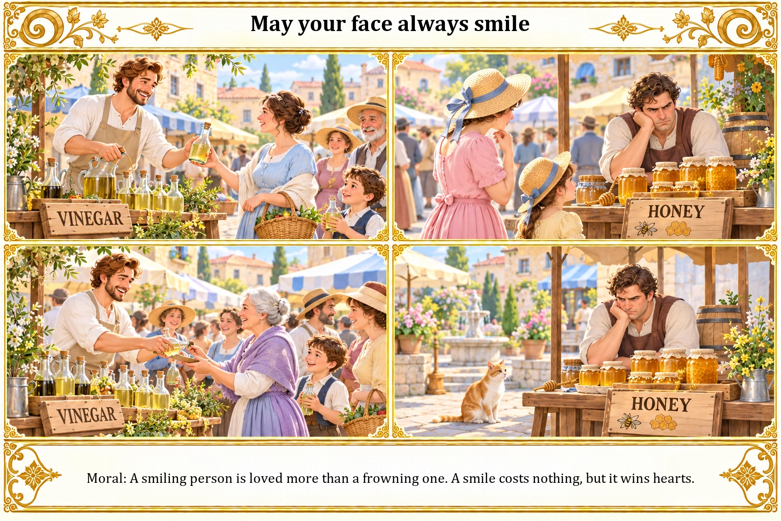 Illustration of May Your Face Always Smile