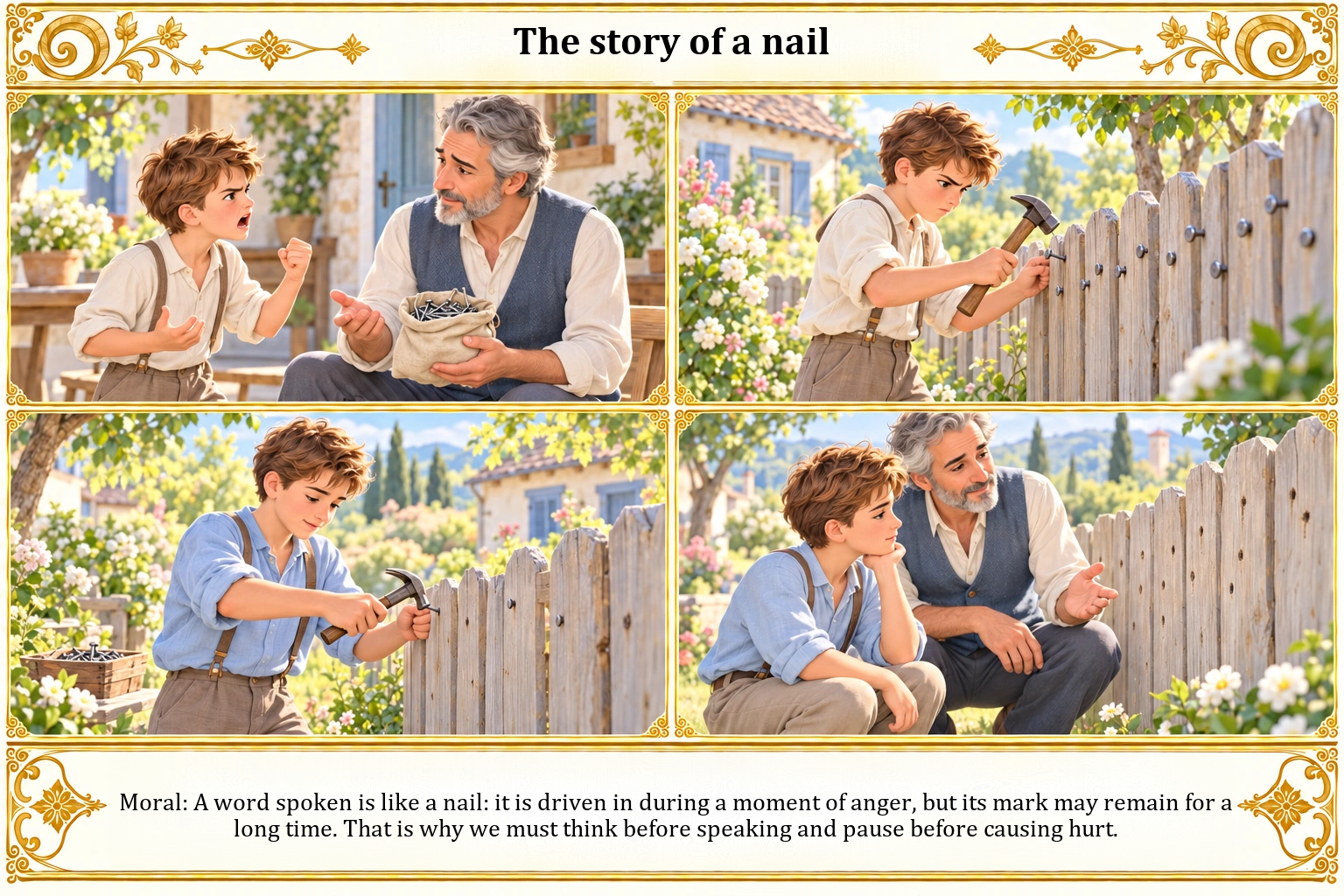 Illustration of The story of a nail