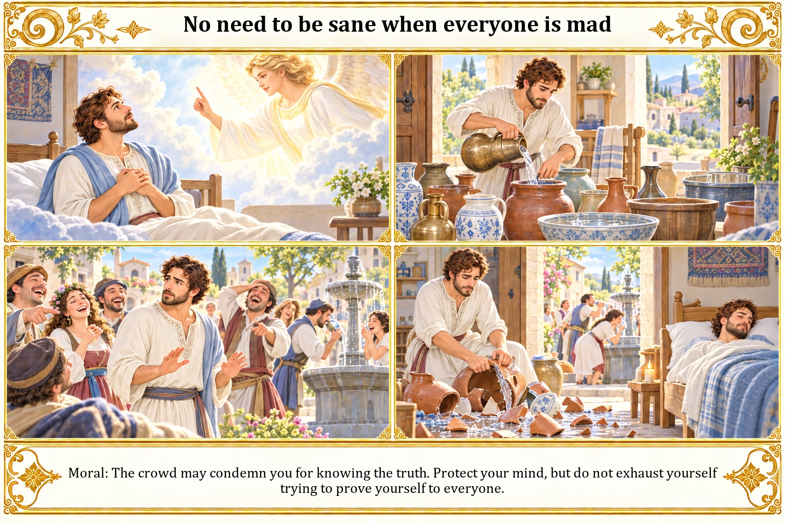 Illustration of No Need to Be Sane When Everyone Is Mad