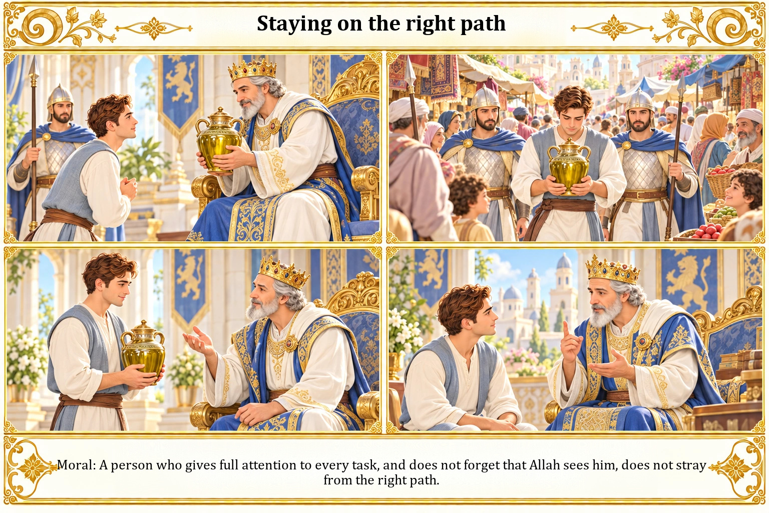 Illustration of Staying on the Right Path
