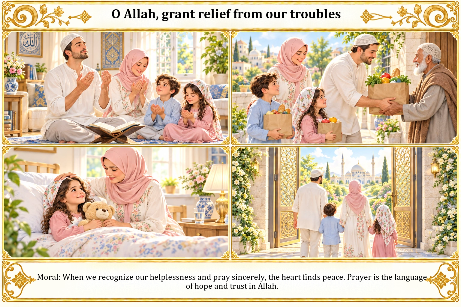 Illustration of O Allah, find a solution to our problems