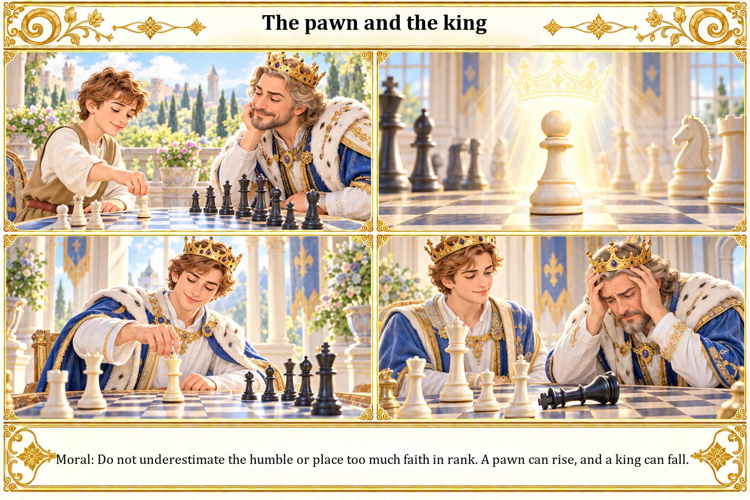 Illustration of The Pawn and the King