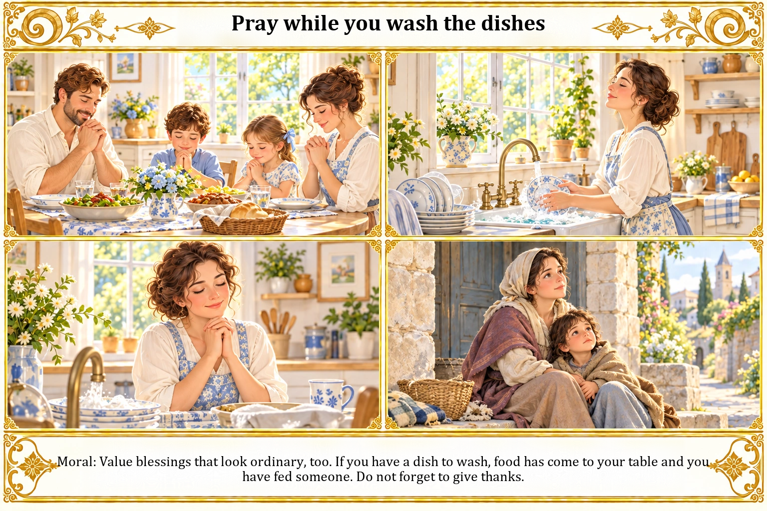 Illustration of Pray While You Wash the Dishes