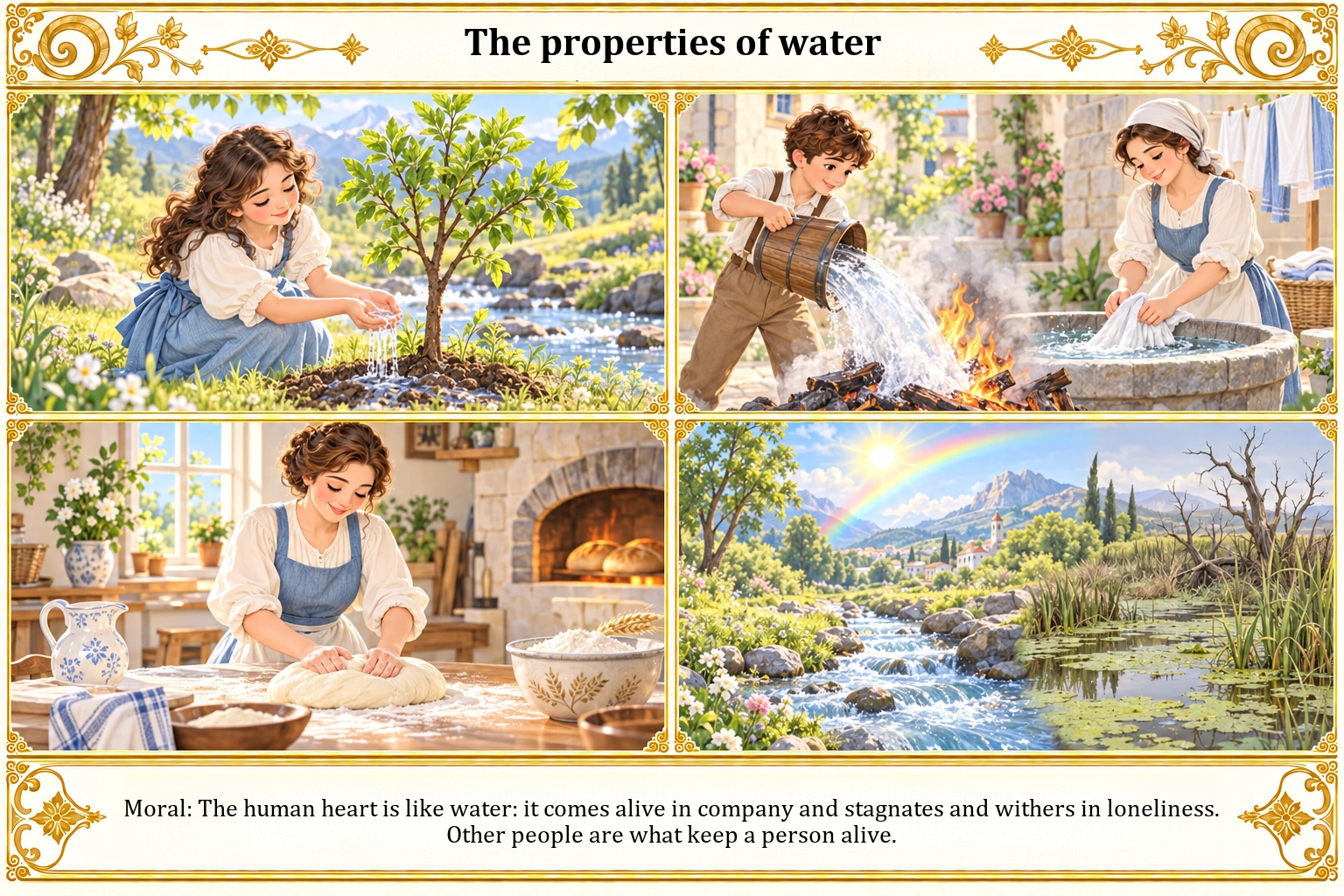 Illustration of The Properties of Water