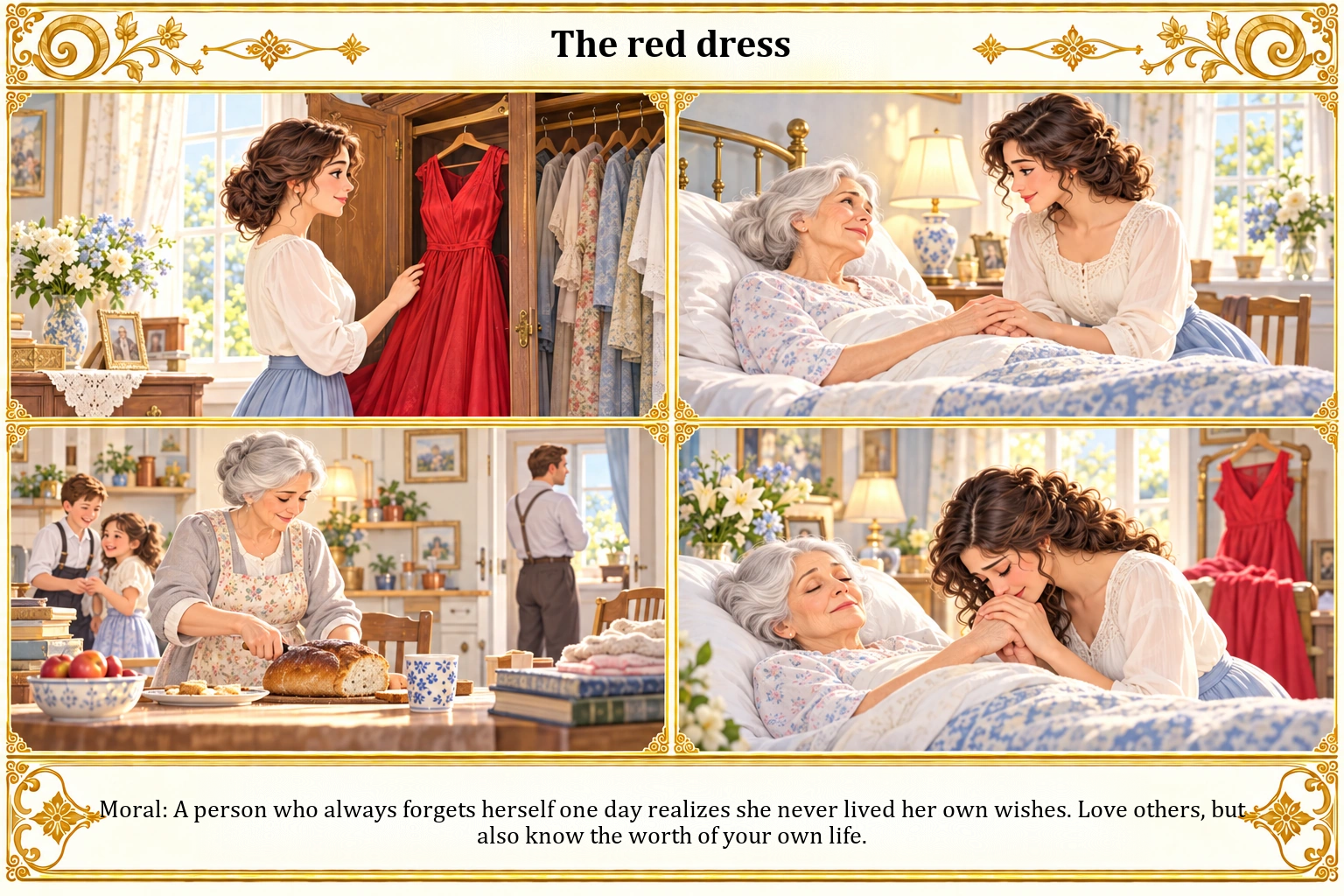 Illustration of The Red Dress