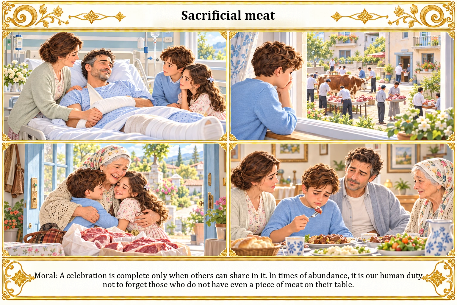 Illustration of Sacrificial Meat