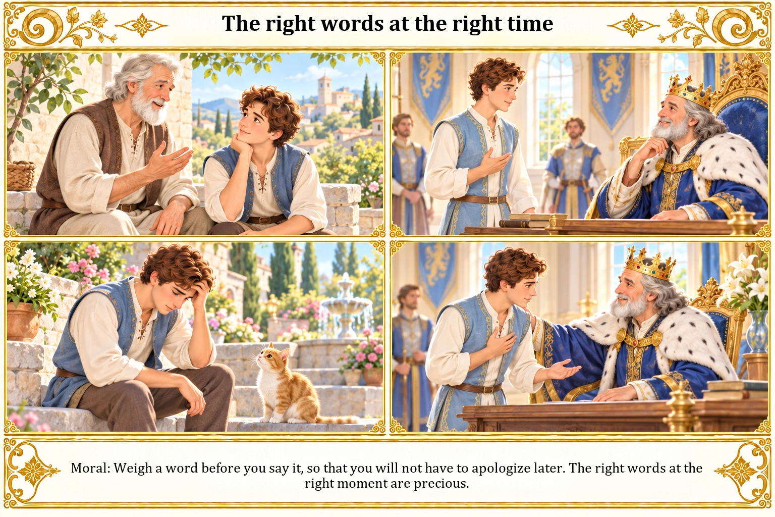Illustration of The Right Words at the Right Time