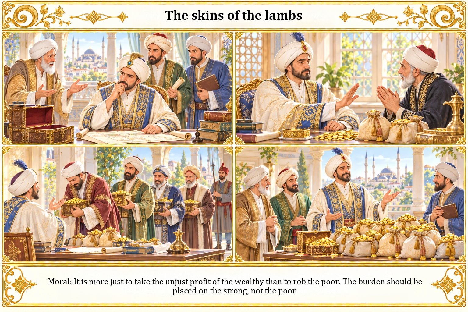 Illustration of The Skins of the Lambs