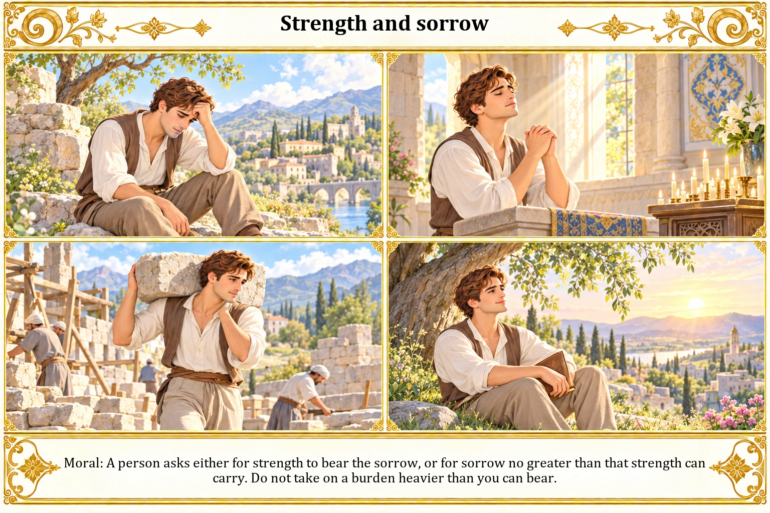 Illustration of Strength and Sorrow
