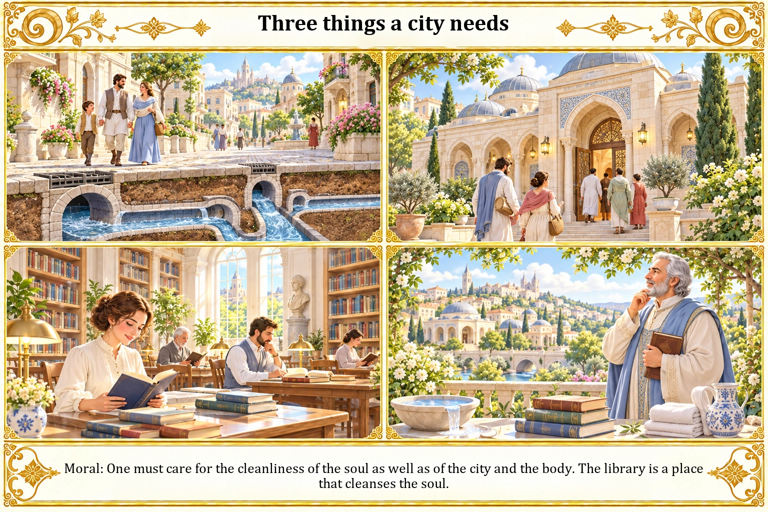Illustration of Three Things a City Needs