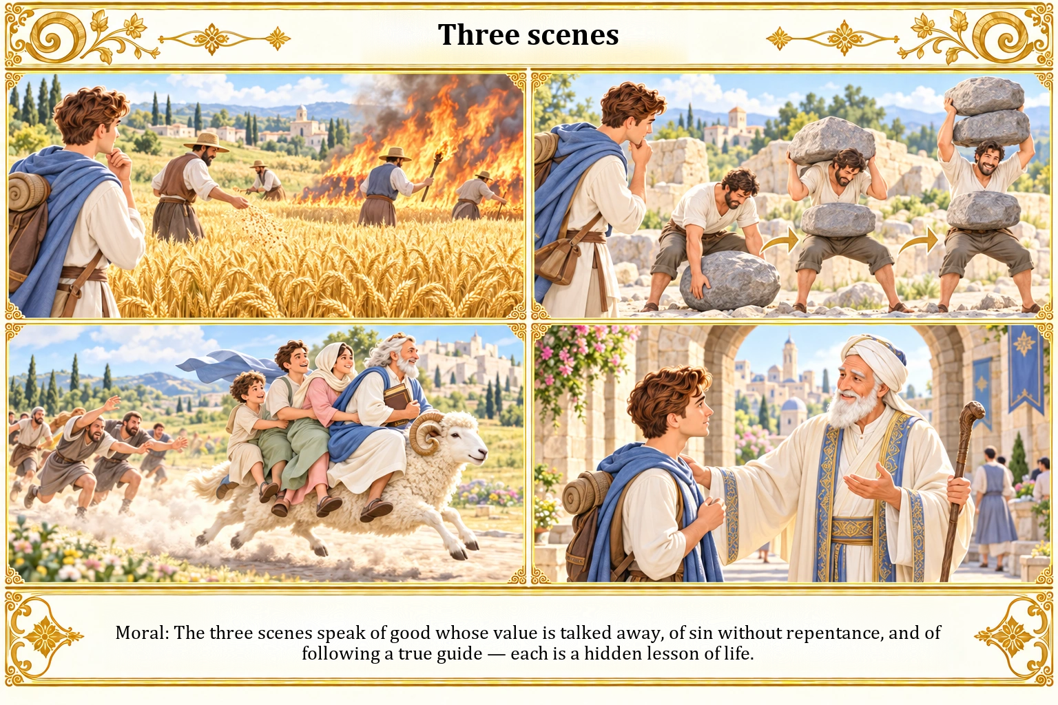 Illustration of Three Scenes