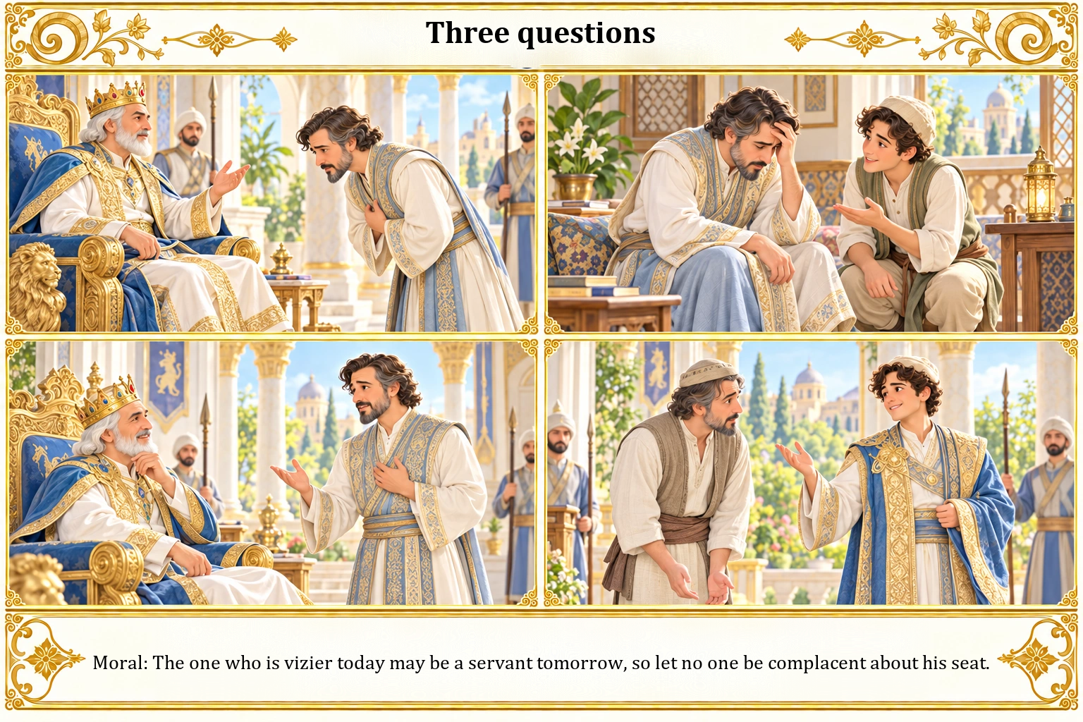 Illustration of Three Questions