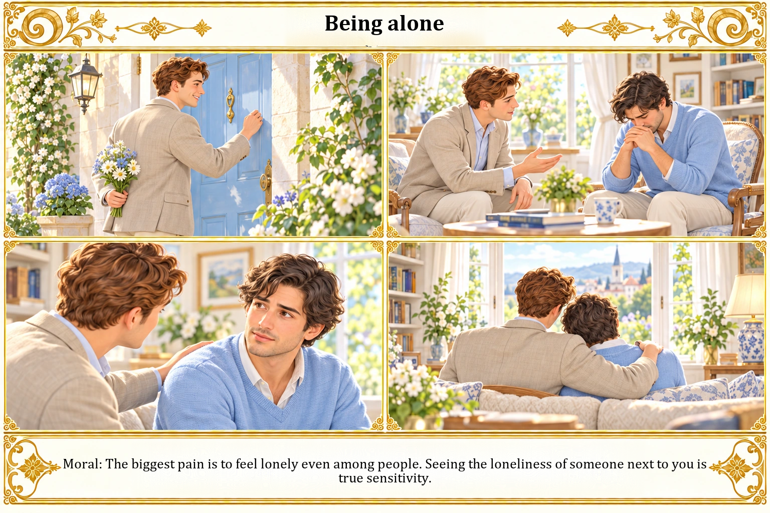 Illustration of Being Alone