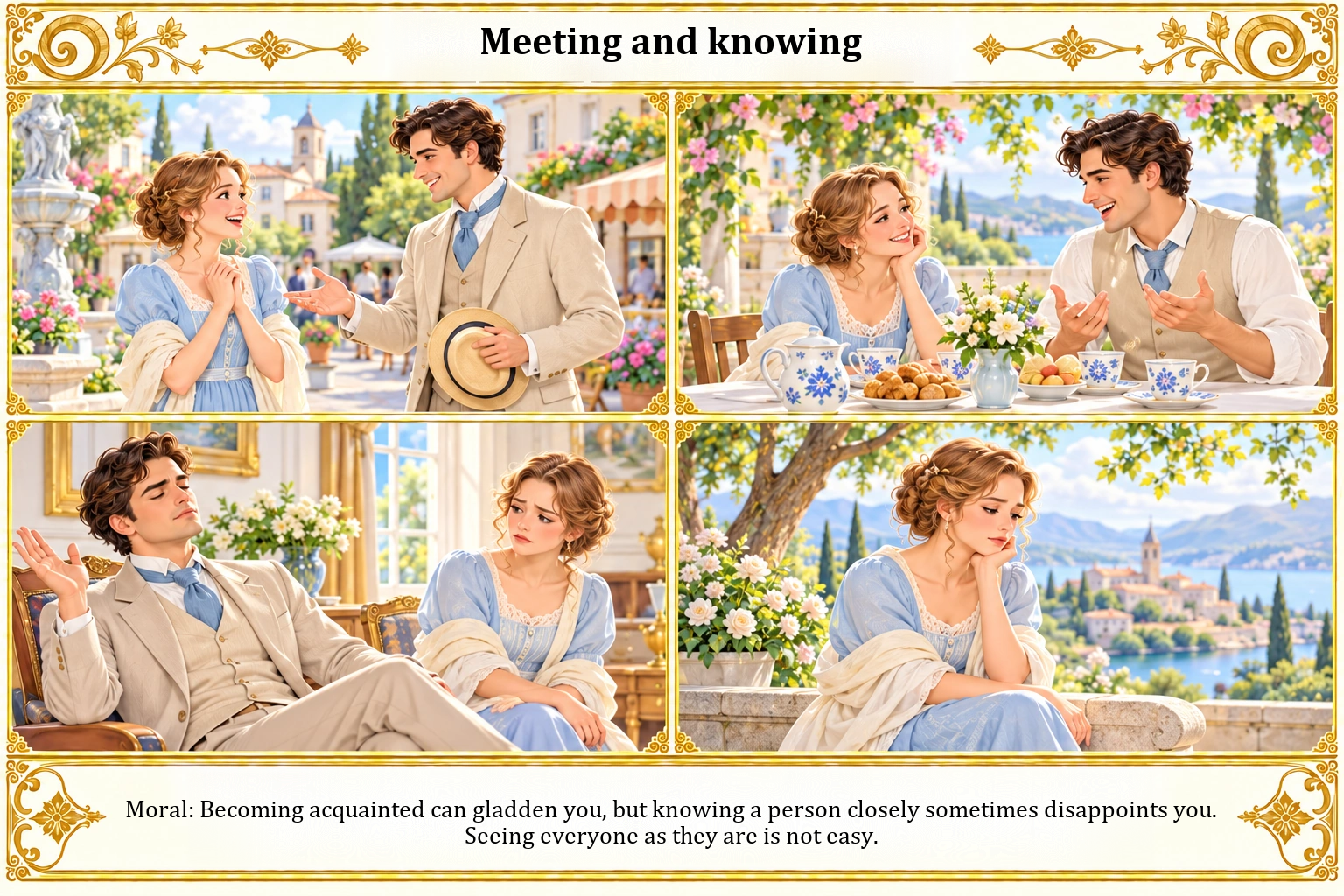 Illustration of Meeting and Knowing