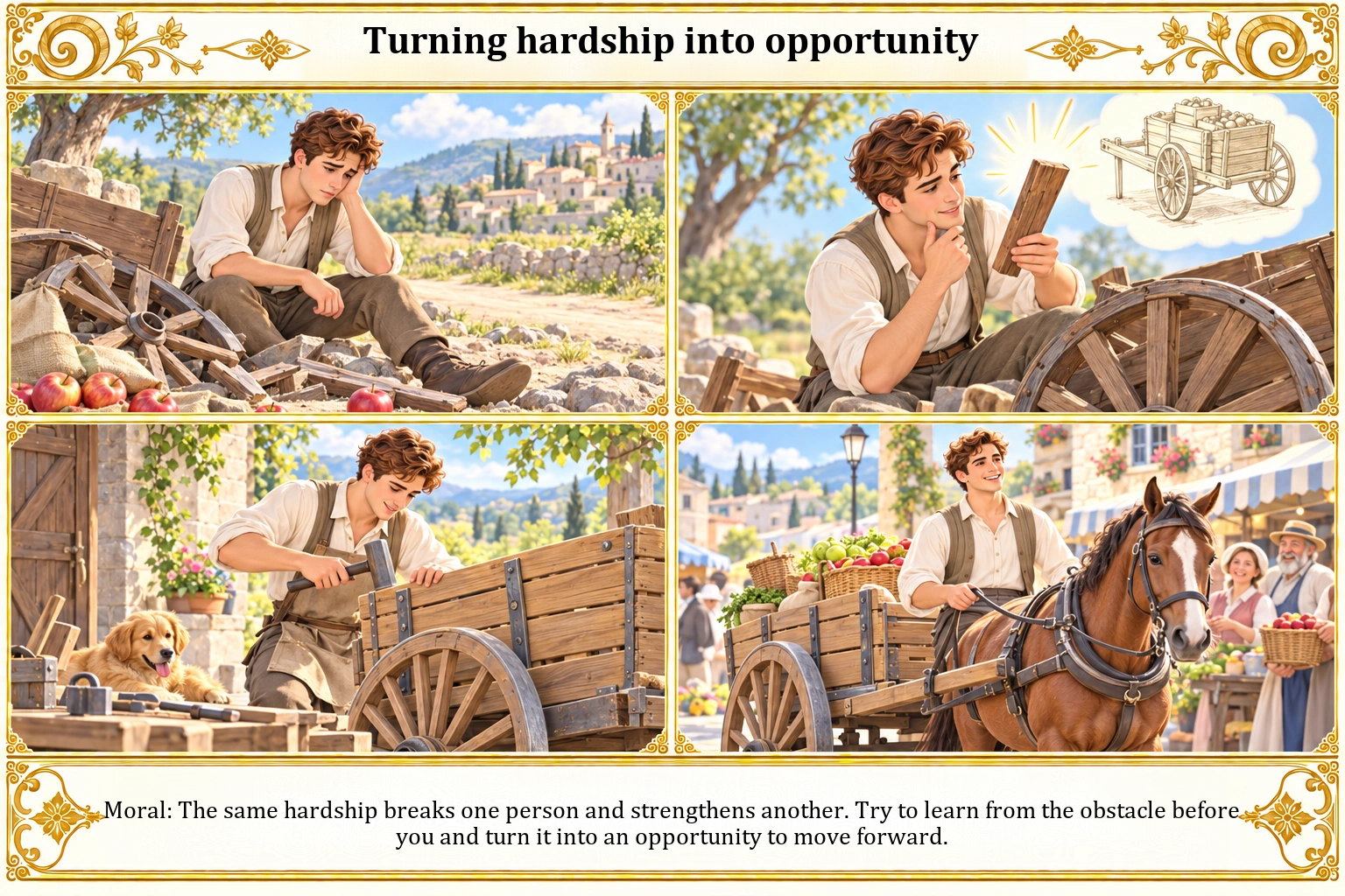 Illustration of Turning Hardship into Opportunity