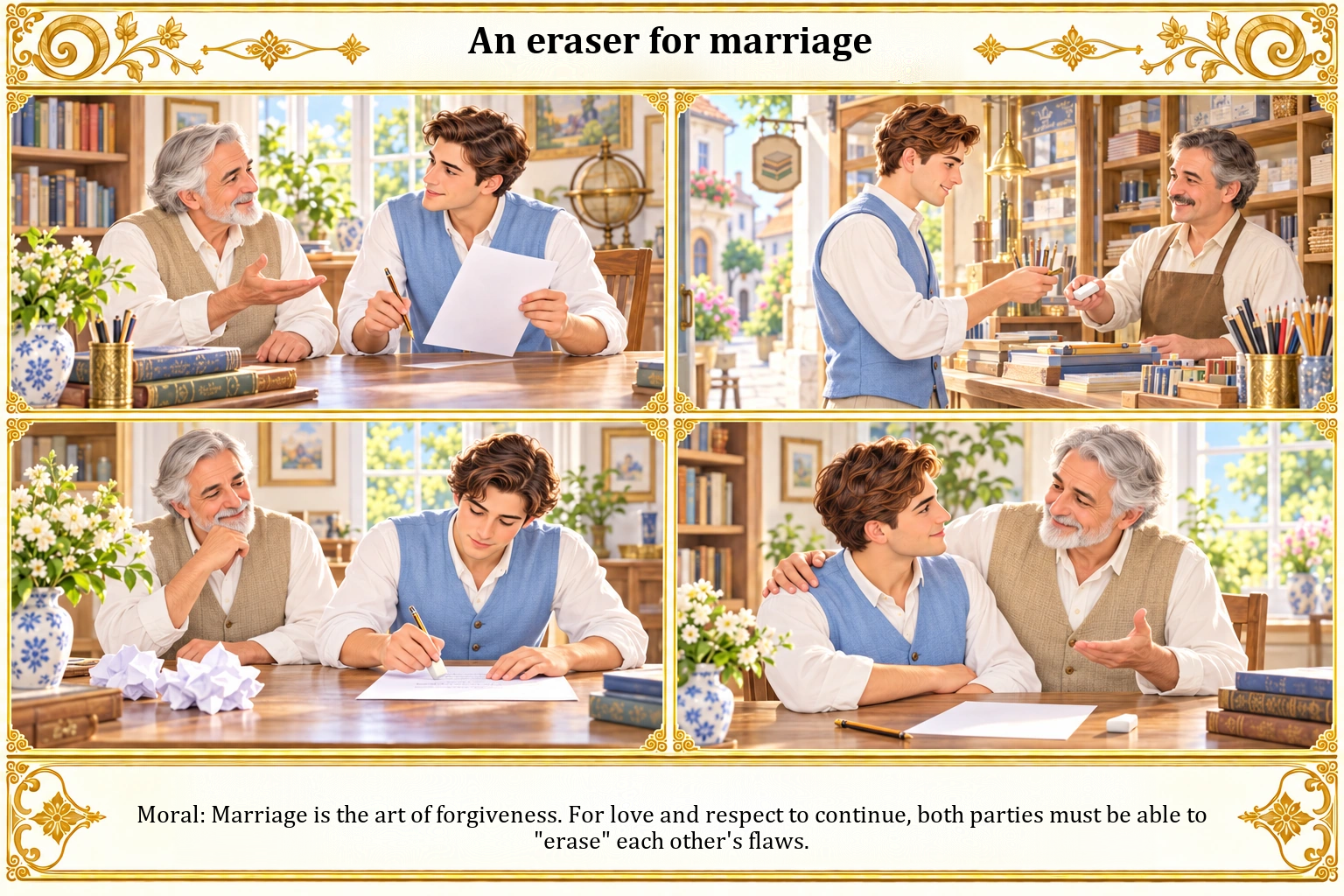 Illustration of An Eraser for Marriage