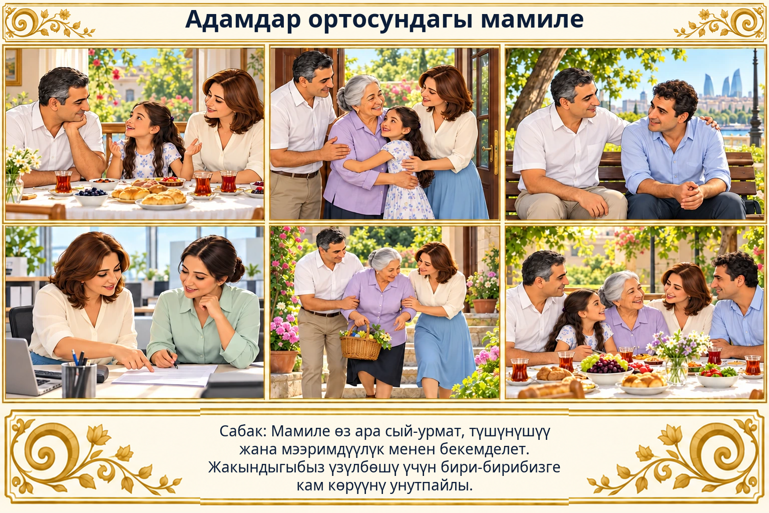 Адамдар ортосундагы мамиле сүрөтү
