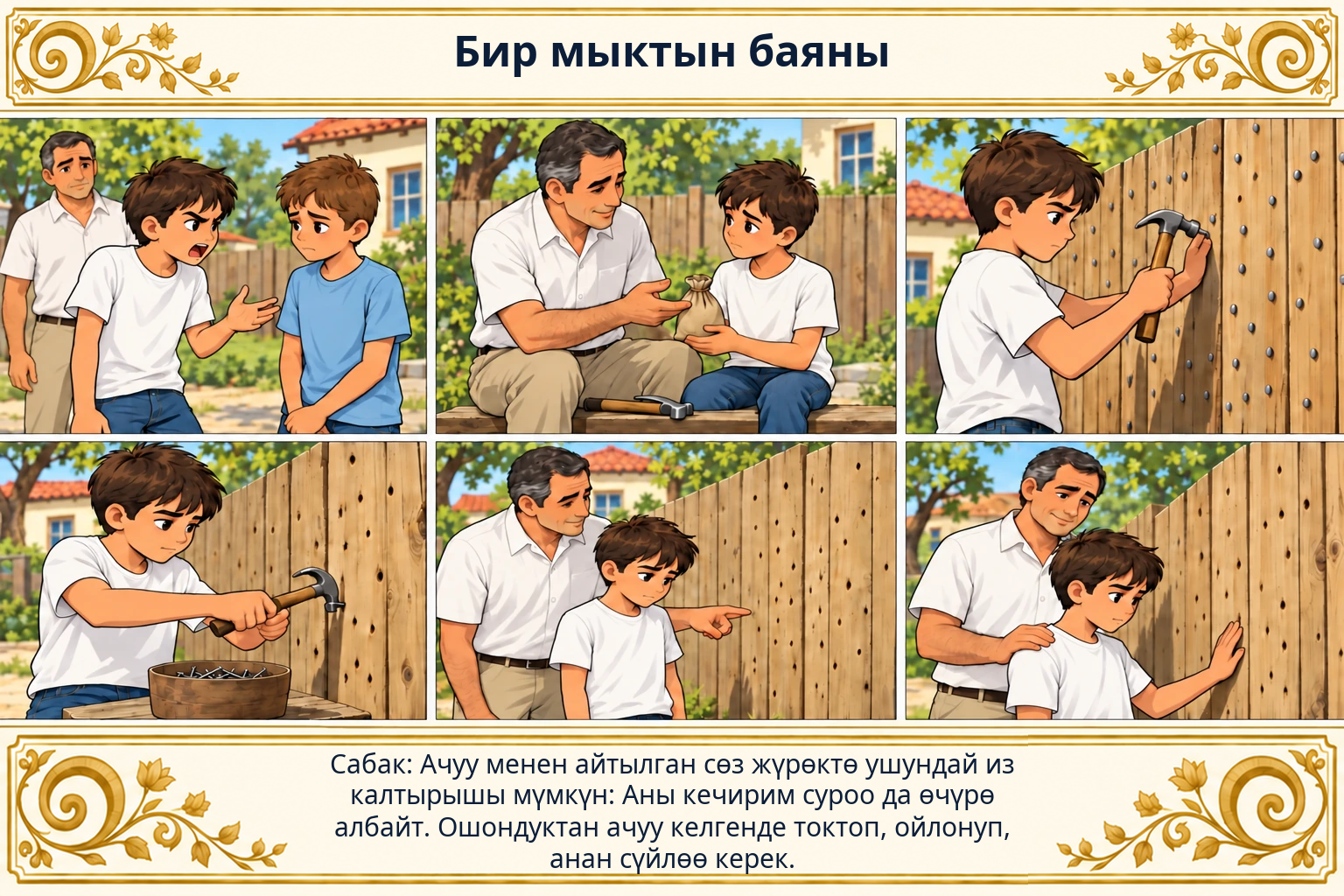 Бир мыктын баяны сүрөтү