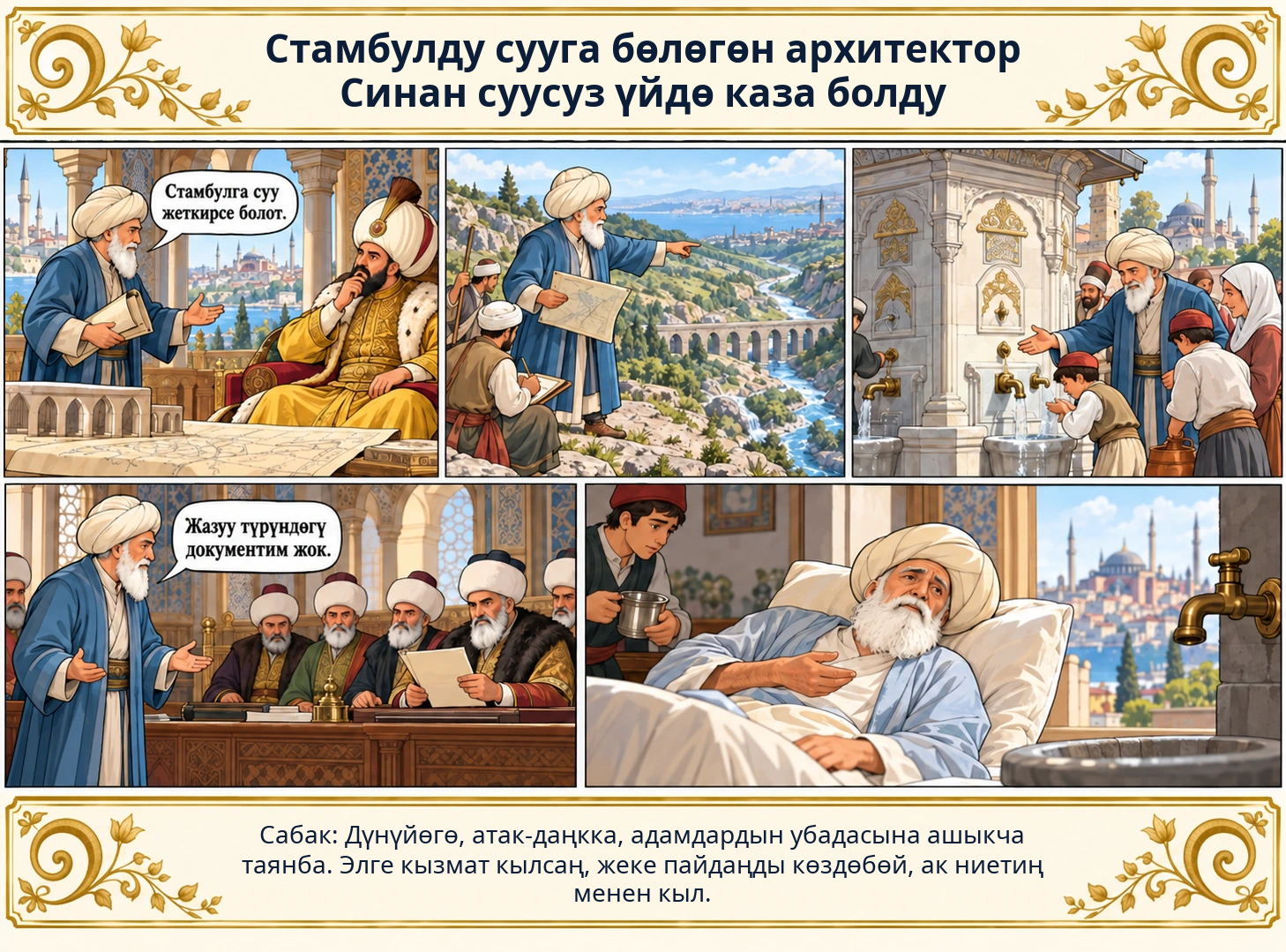 Стамбулду сууга бөлөгөн архитектор Синан суусуз үйдө каза болду сүрөтү
