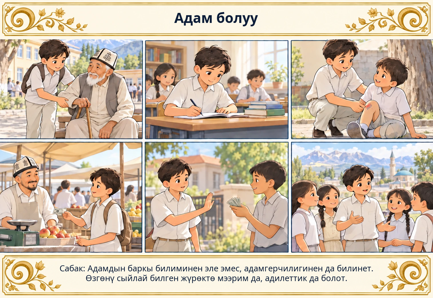 Адам болуу сүрөтү