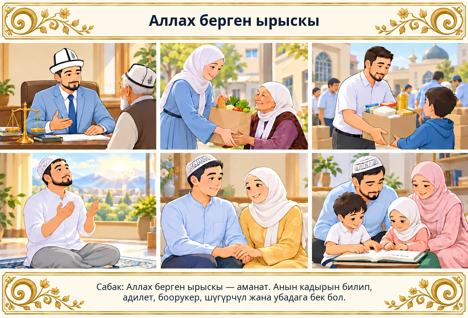 Аллах берген жакшылыктар сүрөтү