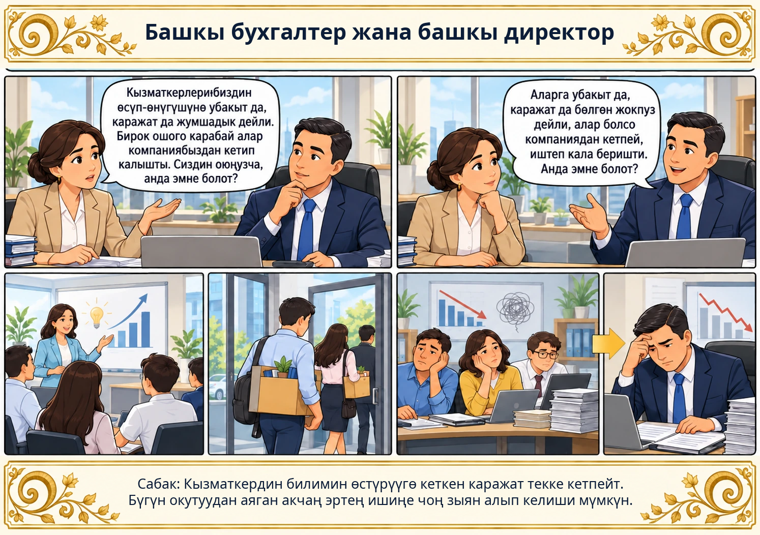 Башкы бухгалтер жана башкы директор сүрөтү