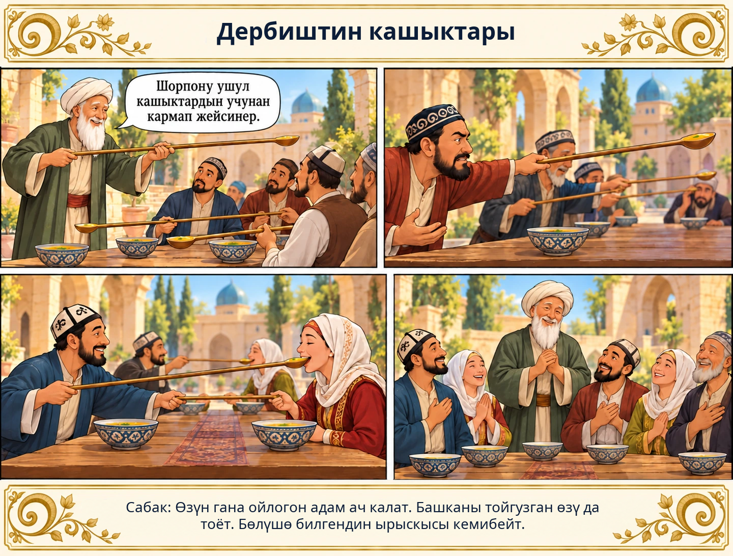 Дербиштин кашыктары сүрөтү